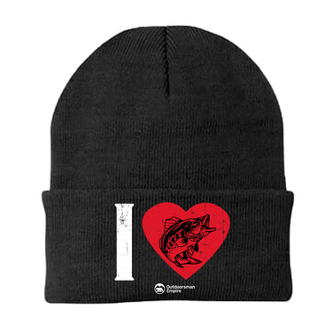 I love Fishing Embroidered Beanie